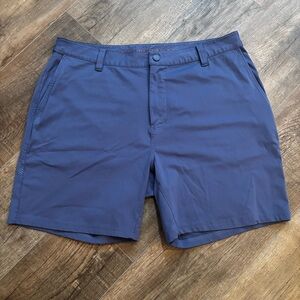 RHONE Men's Size‎ 38 Blue Flat Front Shorts Golf Outdoor Sports Summer Resort